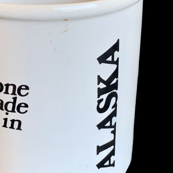 1982 A.C.E. ALASKA Moose Mug Poop Coffee Cup Someone Made Mark in Field Funny - Picture 4 of 12